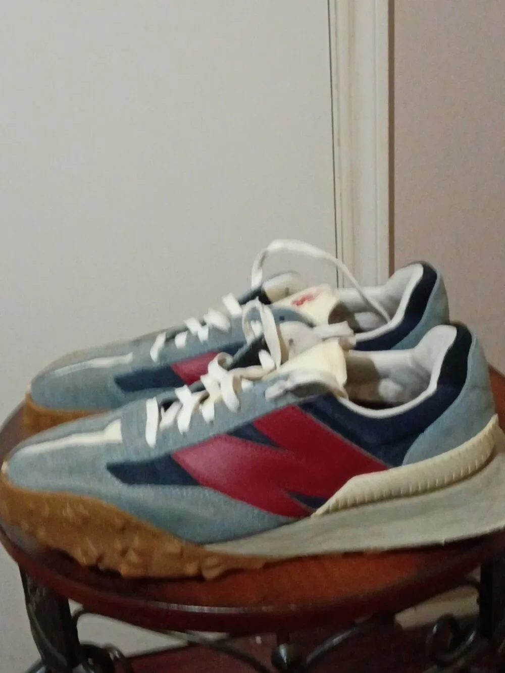 New Balance UXC72EB Men's Size 9.5 Shoes Blue Red XC-72 Suede Lifestyle Sneakers
